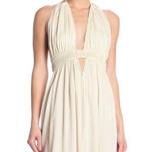 Nordstrom Rack white halter maxi dress